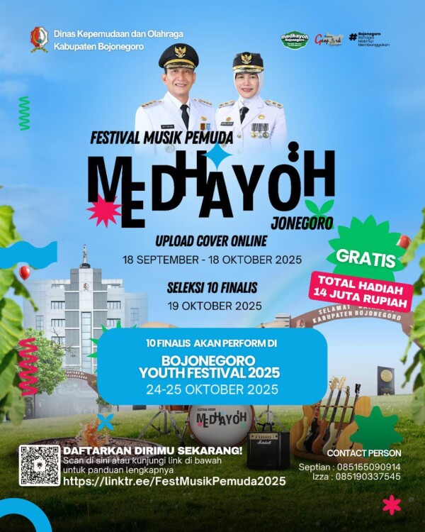 Anda Suka Musik? Daftar dan Buktikan Kreativiasmu di Festival Musik Pemuda Medhayoh Jonegoro