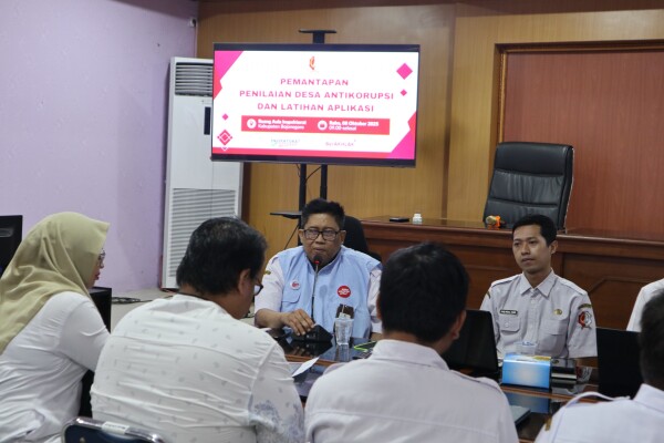 Menyiapkan Desa Anti Korupsi, Pemkab Bojonegoro Gelar Pelatihan Penilaian Berbasis Digital