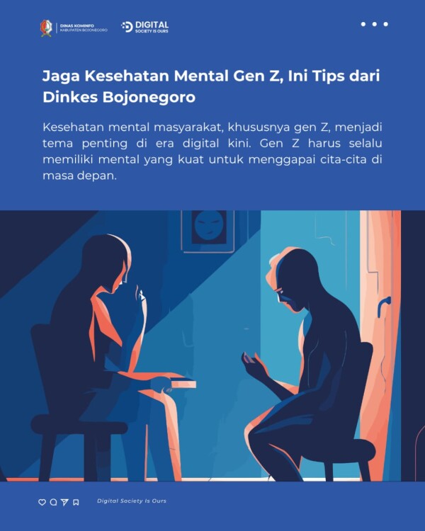 Jaga Kesehatan Mental Gen Z, Ini Tips dari Dinkes Bojonegoro