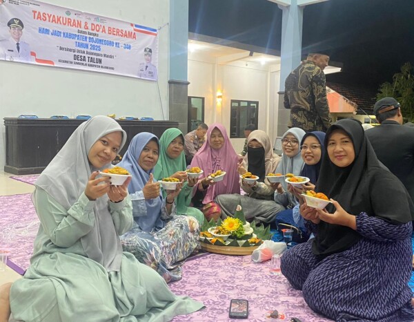 Tasyakuran Hari Jadi Bojonegoro Ke-348 Digelar di Desa Talun, Potong Tumpeng dan Doa Bersama