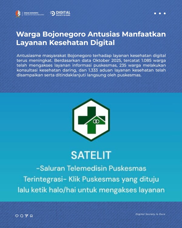 Warga Bojonegoro Antusias Manfaatkan Layanan Kesehatan Digital