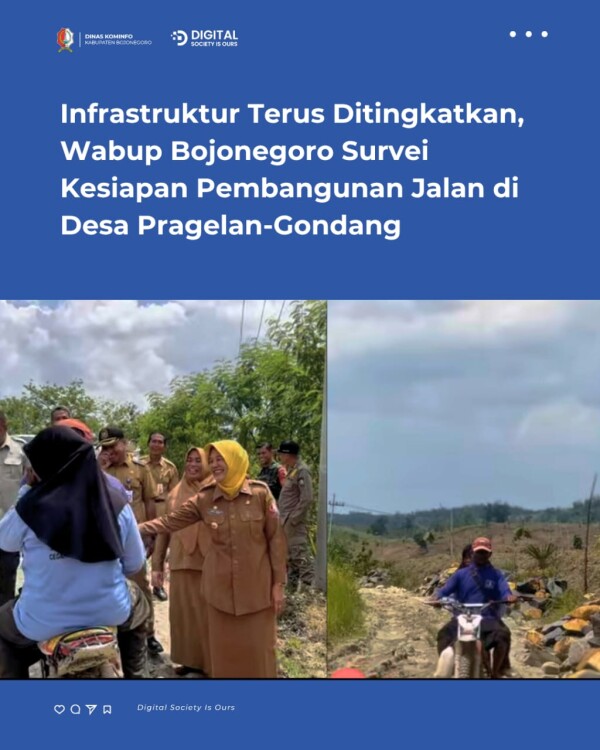 Infrastruktur Terus Ditingkatkan, Wabup Bojonegoro Survei Kesiapan Pembangunan Jalan di Desa Pragelan-Gondang