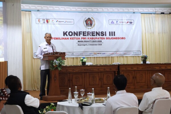 Pemkab Beri Apresiasi Konferensi III Pemilihan Ketua PWI Bojonegoro, Sasmito Anggoro Terpilih Jadi Ketua Periode 2025-2028