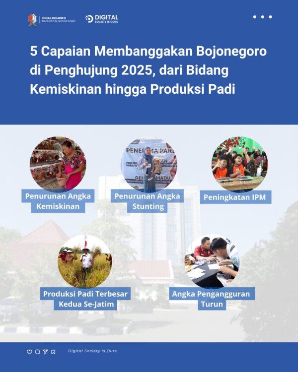 5 Capaian Membanggakan Bojonegoro di Penghujung 2025, dari Bidang Kemiskinan hingga Produksi Padi