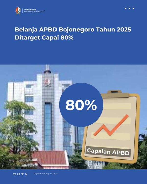 Belanja APBD Bojonegoro Tahun 2025 Ditarget Capai 80%
