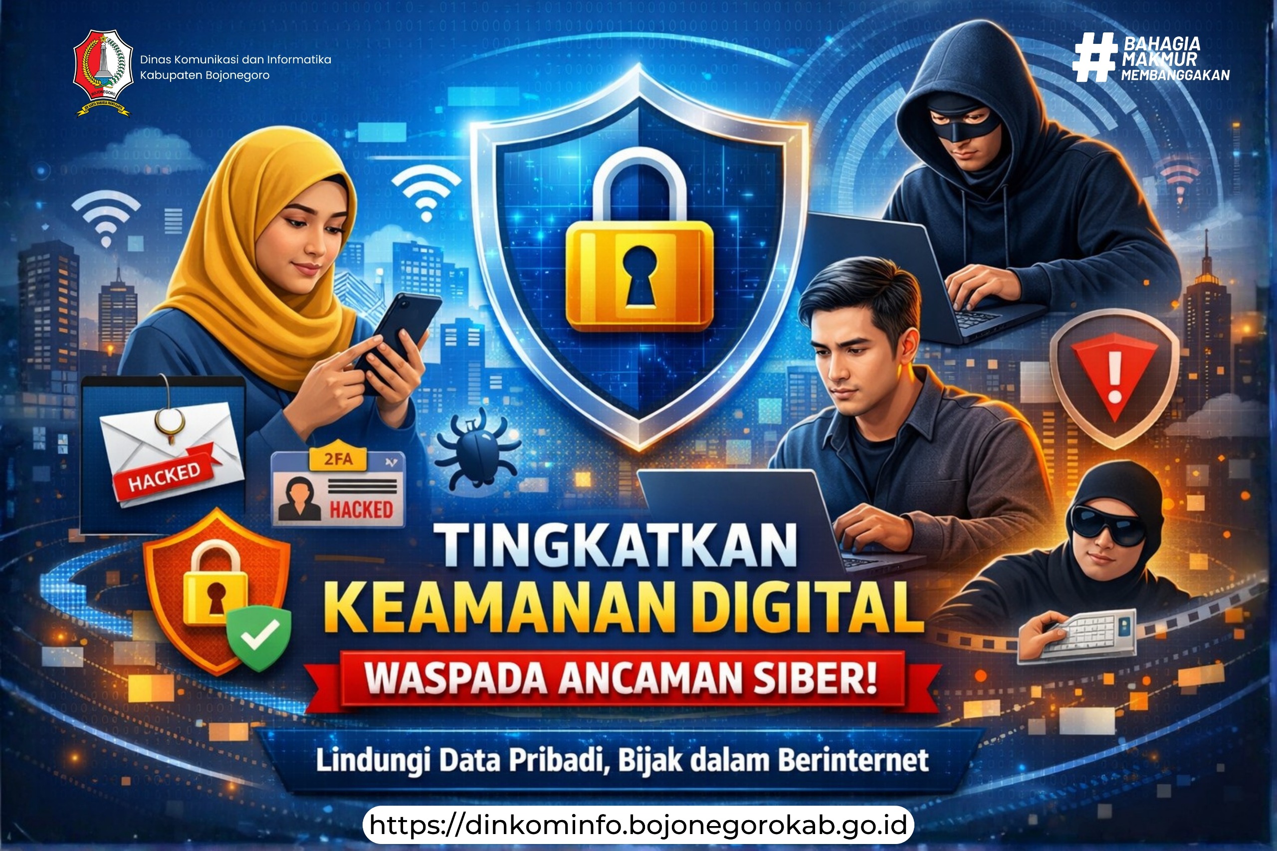 Dinkominfo Bojonegoro Ajak Masyarakat Waspada Ancaman Siber, Tingkatkan Keamanan Digital
