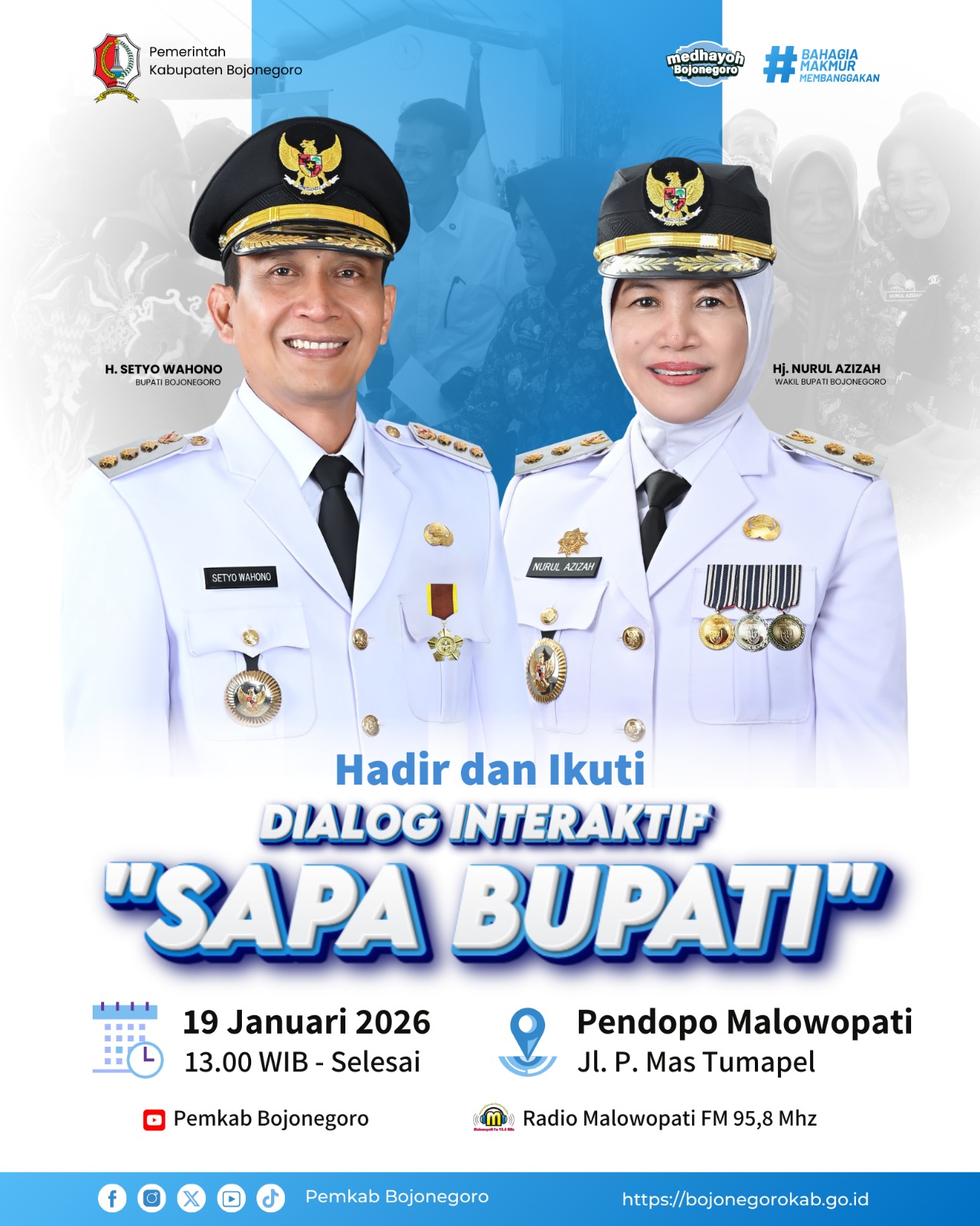 Pemkab Bojonegoro Gelar Dialog Interaktif “Sapa Bupati”, Wadah Aspirasi Masyarakat
