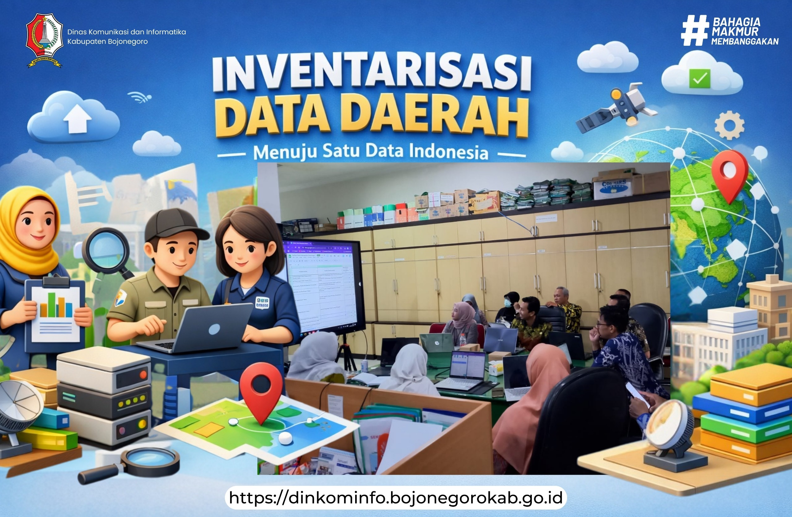 Kominfo Bojonegoro Dorong Penguatan Satu Data Daerah