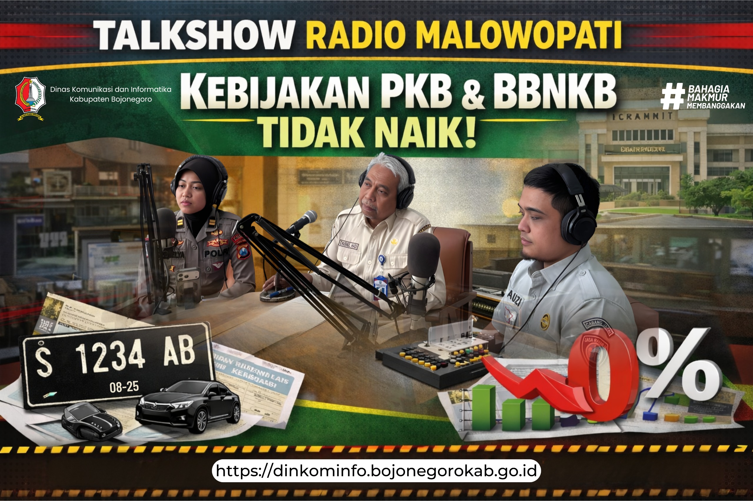 Talkshow Radio Malowopati FM: Kebijakan PKB dan BBNKB di Jatim Tidak Naik