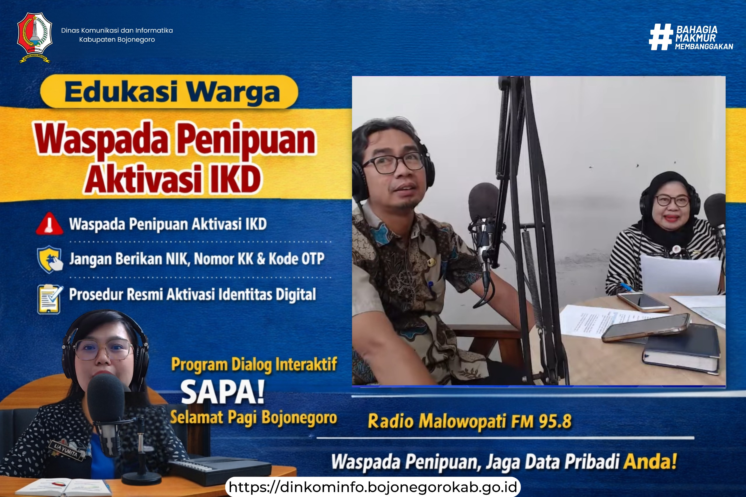 Radio Malowopati FM Edukasi Warga Waspada Penipuan Aktivasi IKD