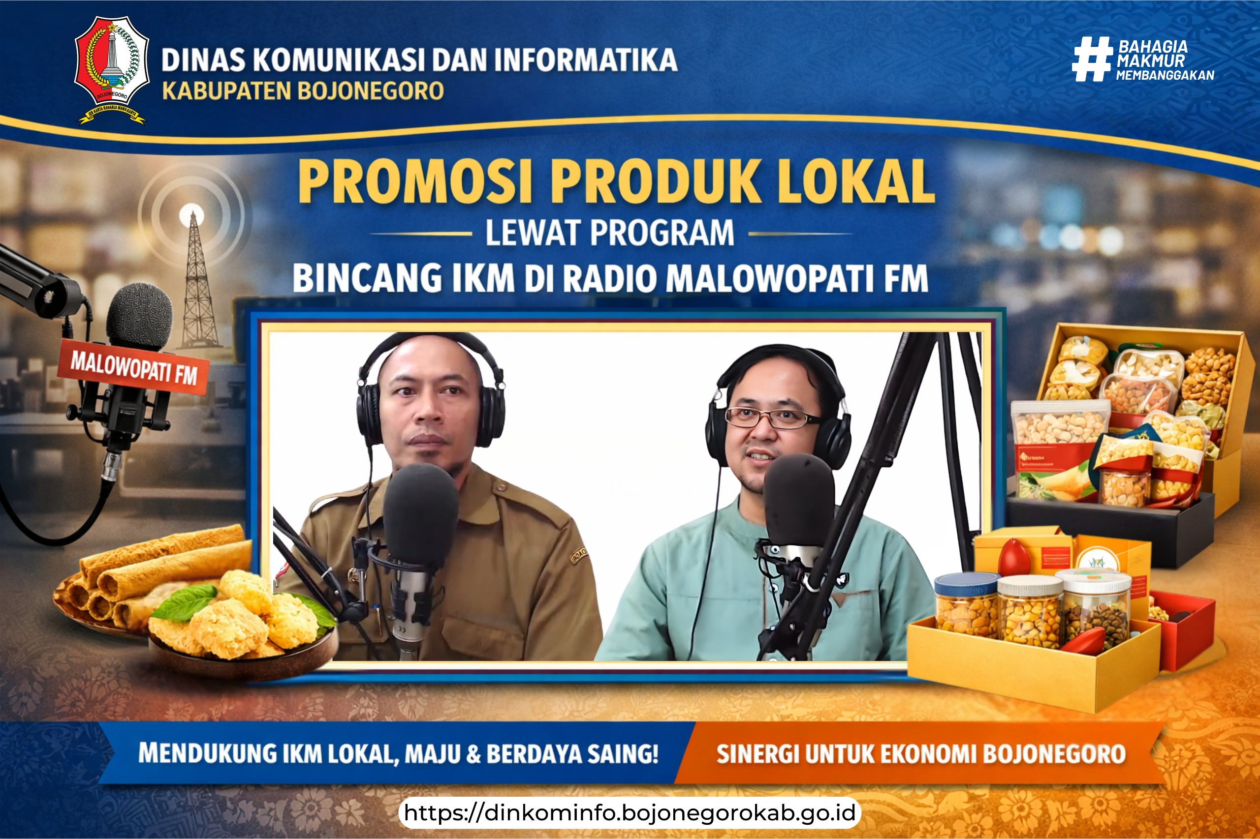 Dinkominfo Bojonegoro Dorong Promosi Produk Lokal Lewat Program Bincang IKM di Radio Malowopati FM