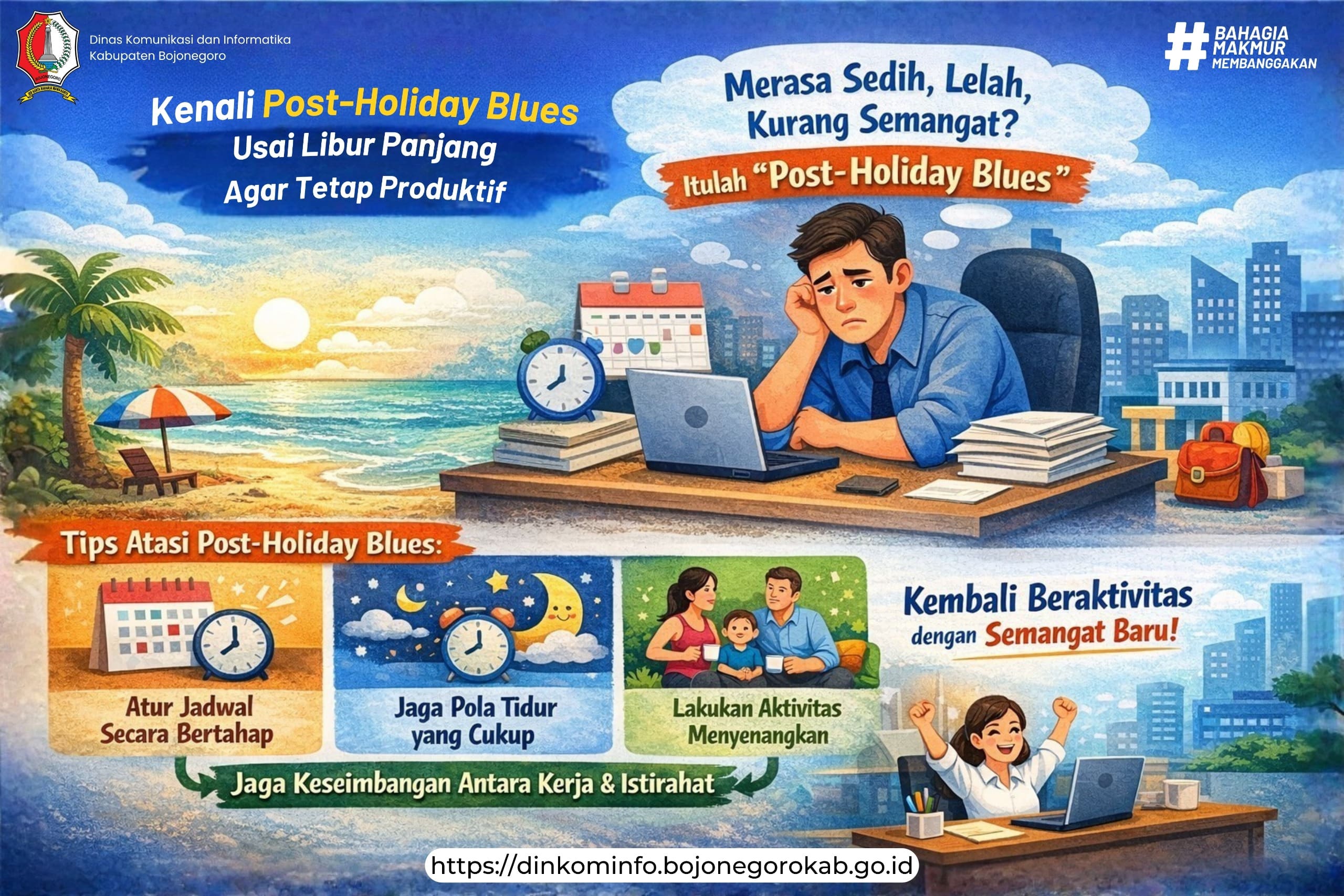 Kenali Post-holiday Blues Usai Libur Panjang Agar Tetap Produktif