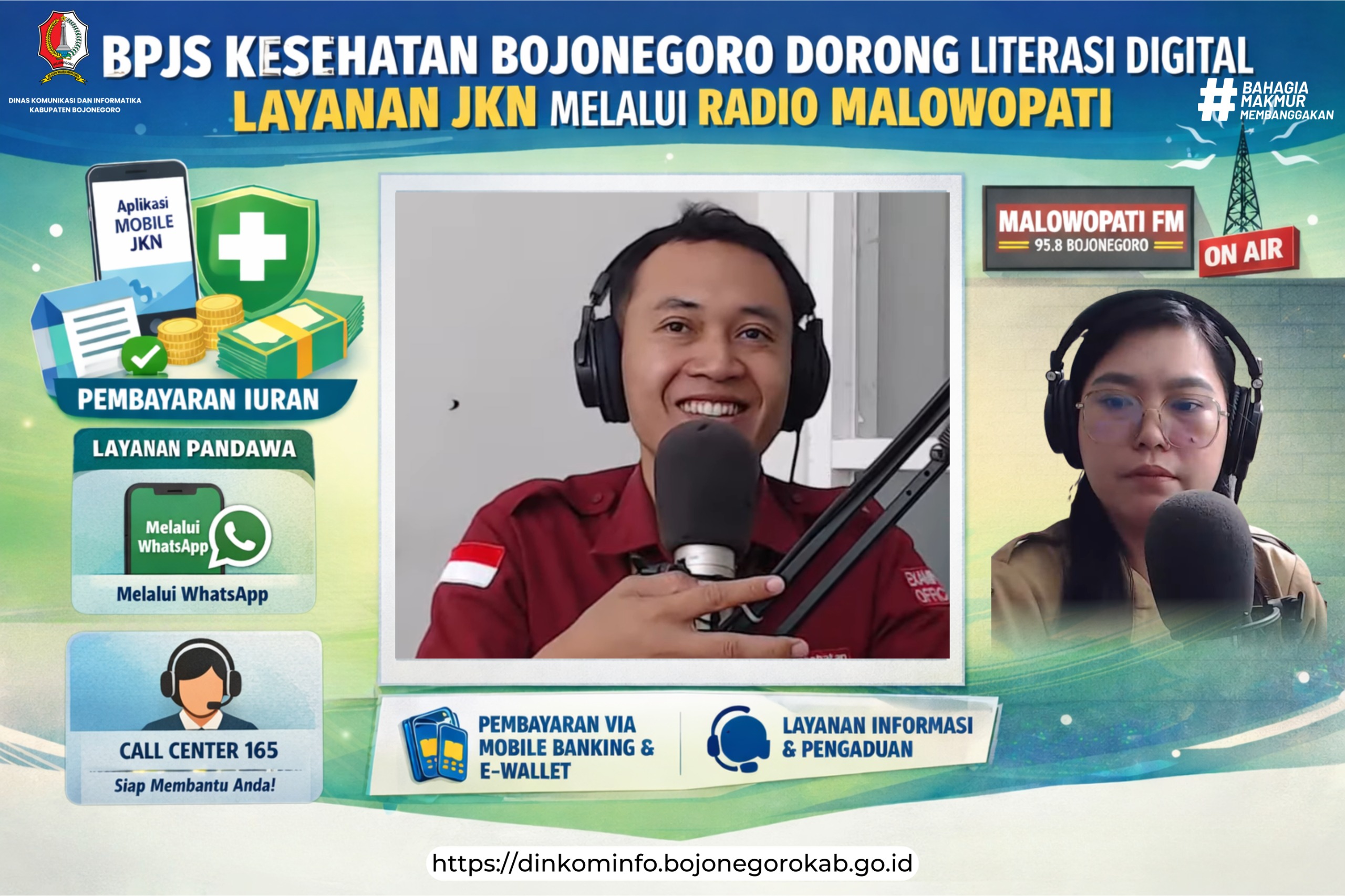 Lewat Talkshow Radio, BPJS Kesehatan Bojonegoro Dorong Literasi Digital Layanan JKN