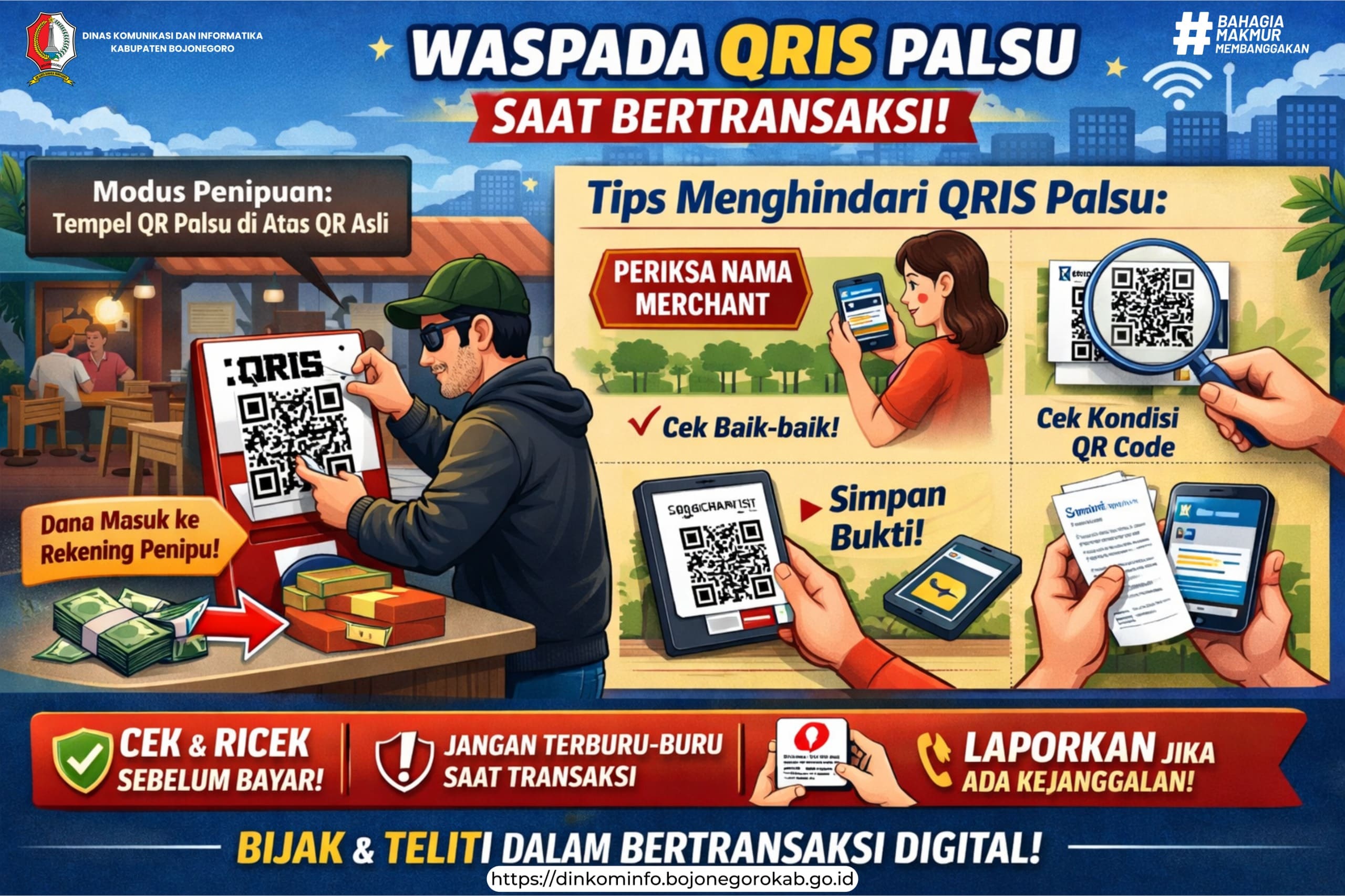 Dinkominfo Bojonegoro Imbau Warga Waspada QRIS Palsu saat Bertransaksi