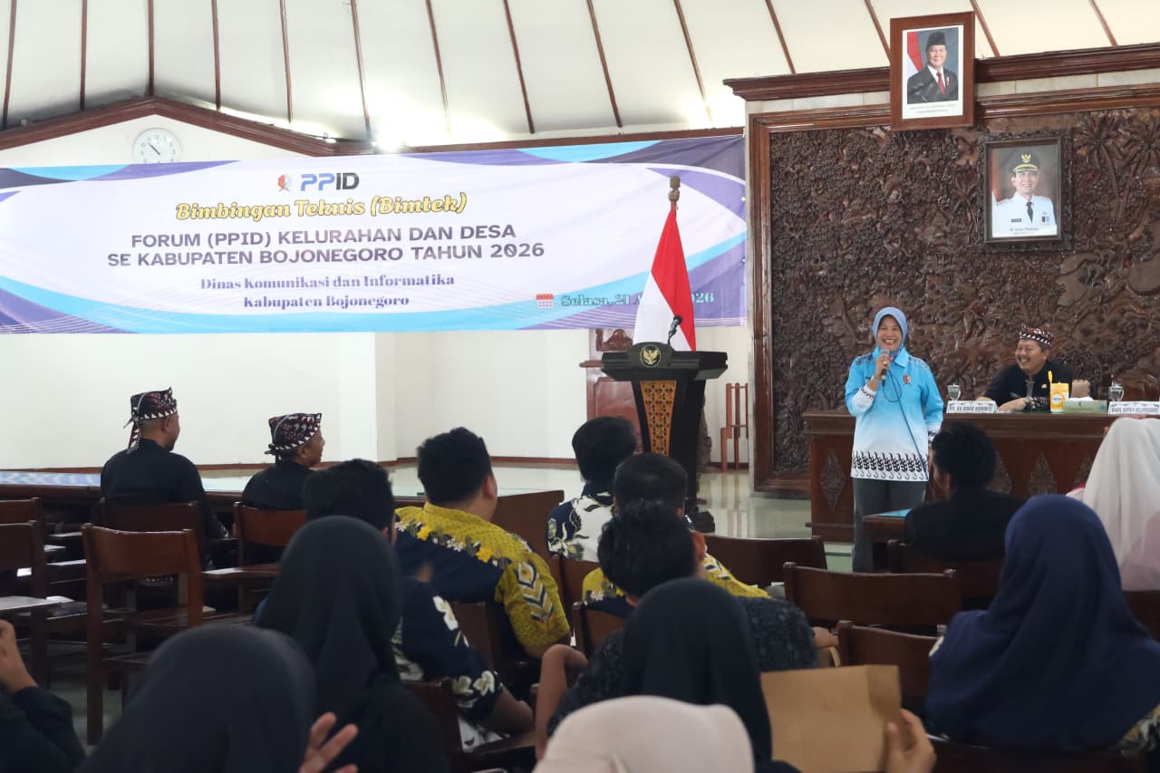 Dinkominfo Bojonegoro Gelar Bimtek PPID Desa dan Kelurahan, Perkuat Keterbukaan Informasi Publik