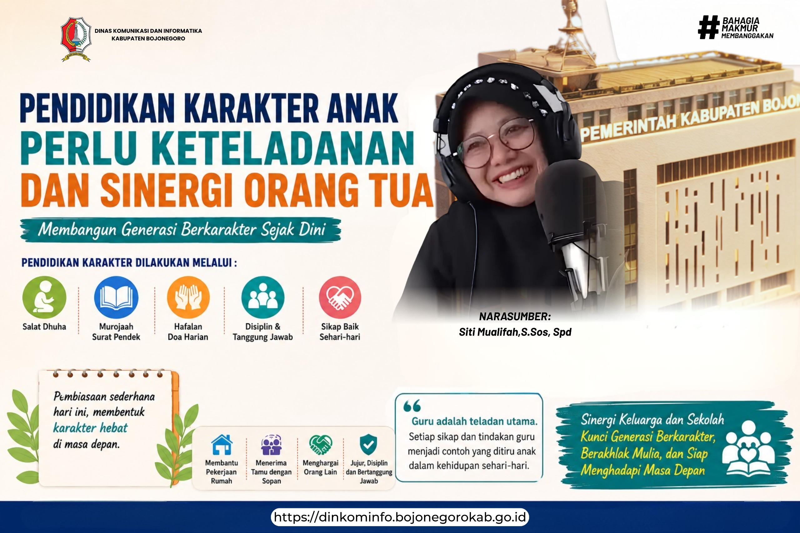 Talkshow Malowopati FM: Pendidikan Karakter Anak Perlu Keteladanan dan Sinergi Orang Tua