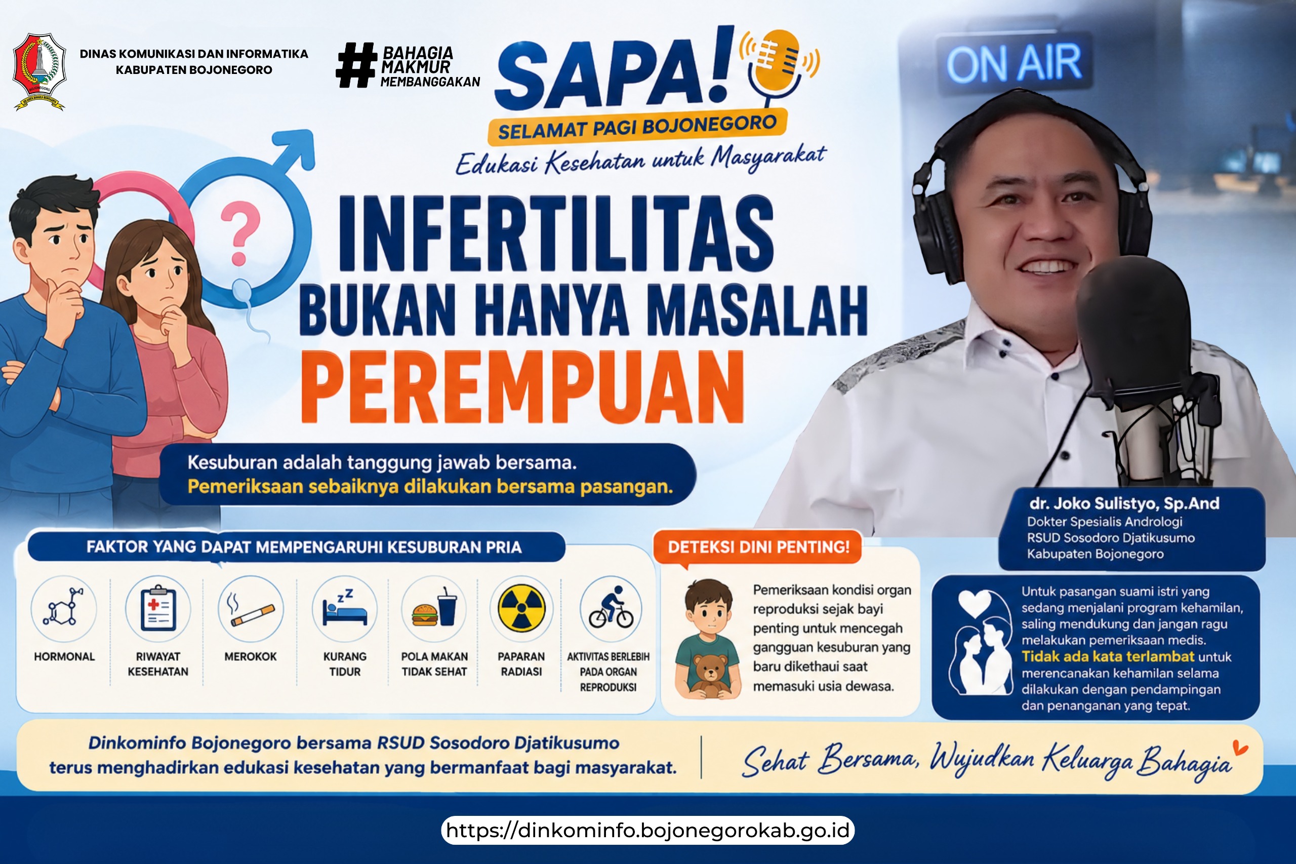 Dinkominfo dan Diknes Bojonegoro Edukasi Masyarakat: Infertilitas Bukan Hanya Masalah Perempuan