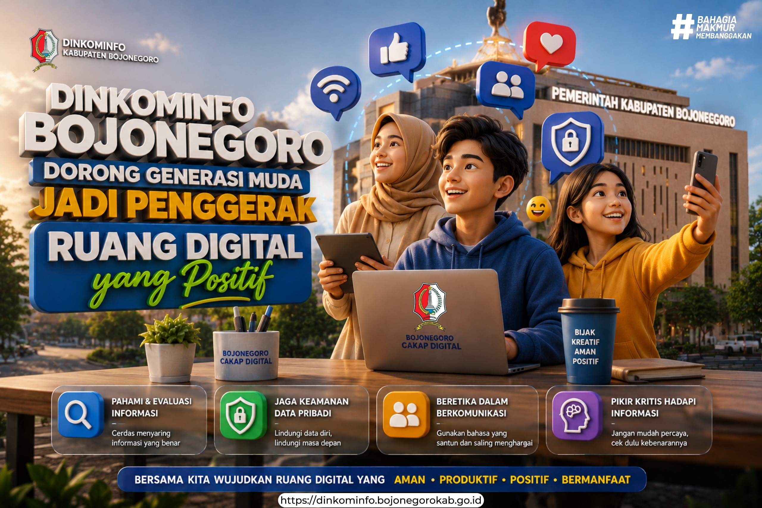 Dinkominfo Bojonegoro Dorong Generasi Muda Jadi Penggerak Ruang Digital yang Positif