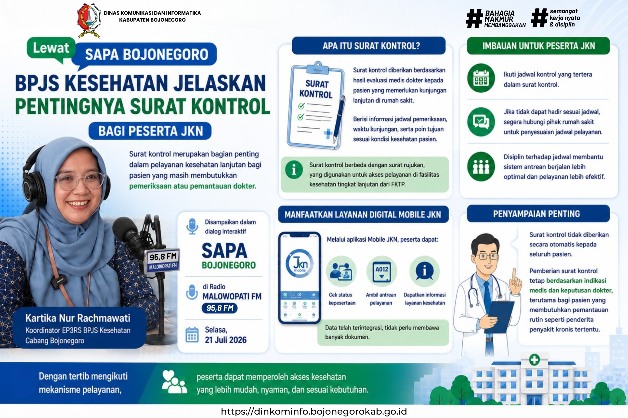 Talkshow Radio Malowopati FM: BPJS Kesehatan Jelaskan Pentingnya Surat Kontrol bagi Peserta JKN