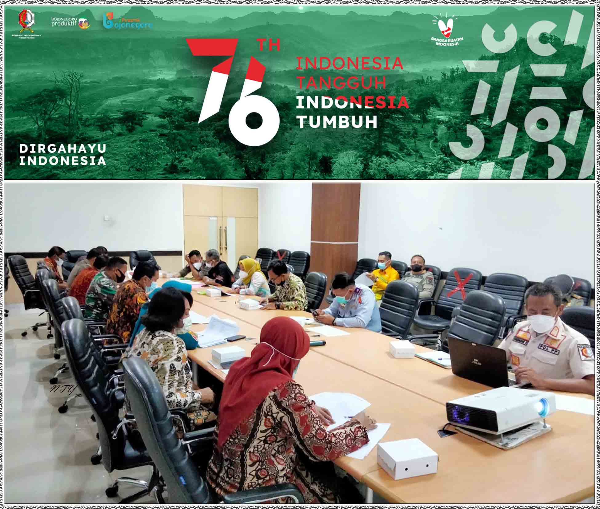 Pemkab Bojonegoro Terus Matangkan Persiapan Peringatan HUT Ke-76 Kemerdekaan RI