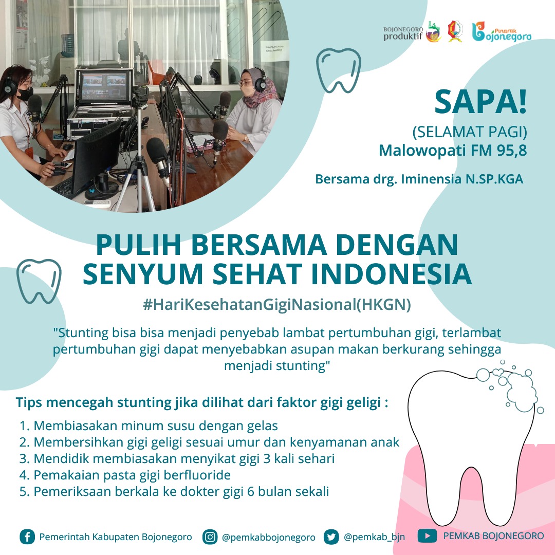 SAPA! Malowopati FM Bersama Dinas Kesehatan Ajak Warga Peduli Kesehatan Gigi Anak