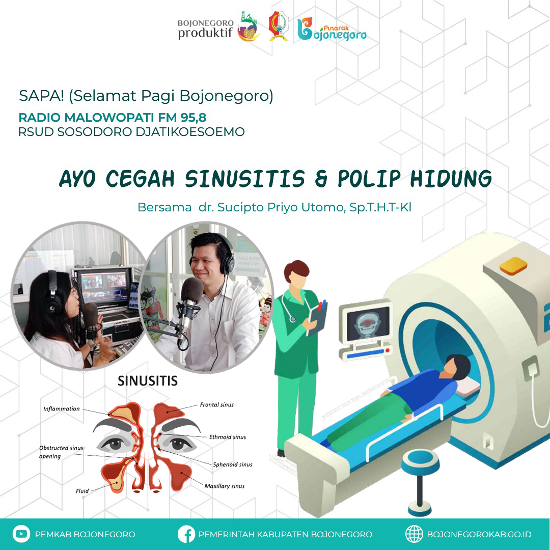 Pemkab Bojonegoro Ajak Masyarakat Cegah Sinusitis dan Polip Hidung